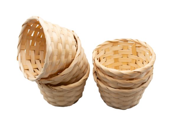 Bamboo basket set of 6 nature