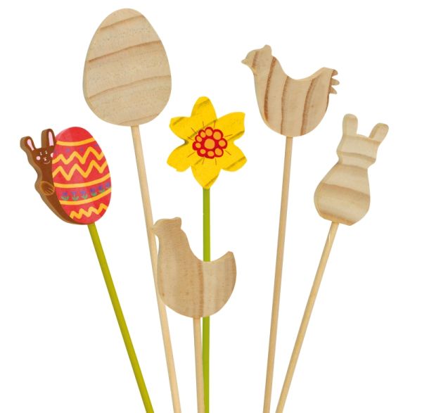 Blumenstecker Ostern 12er Set