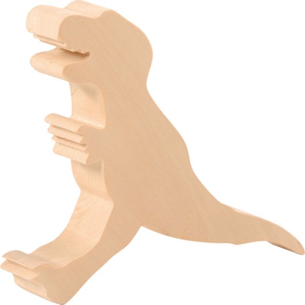 Carved wood Dino, set of 3