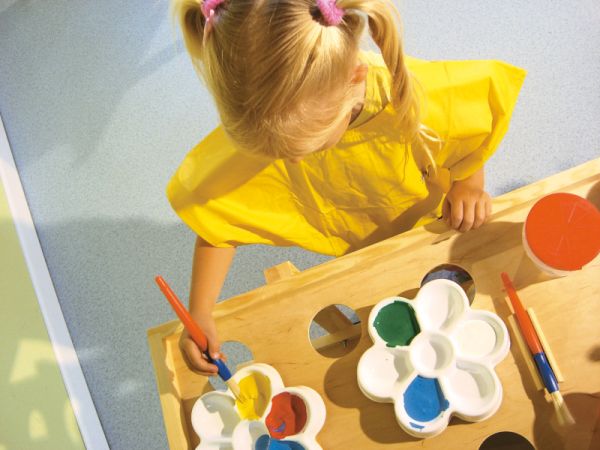 Flower palette for color mixing