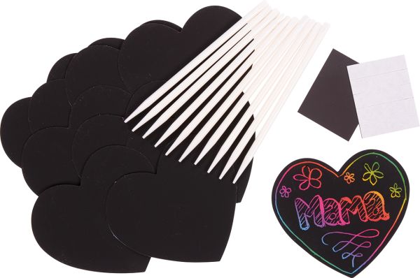 Scratch Magic heart set of 10