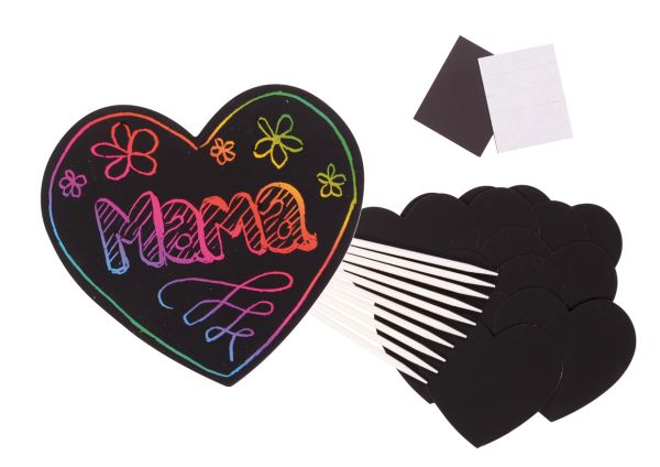Scratch Magic heart set of 10