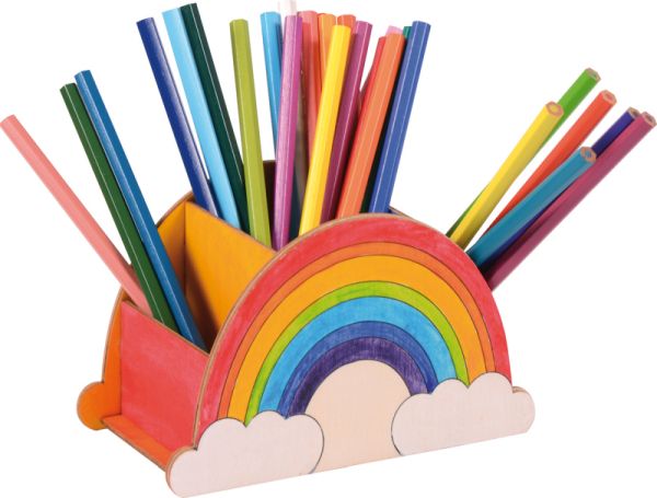 Regenbogen Stifte Box