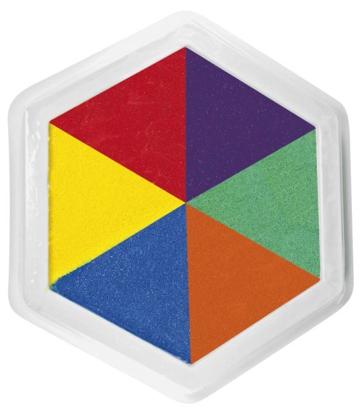 Riesenstempelkissen Multicolor 6-farbig