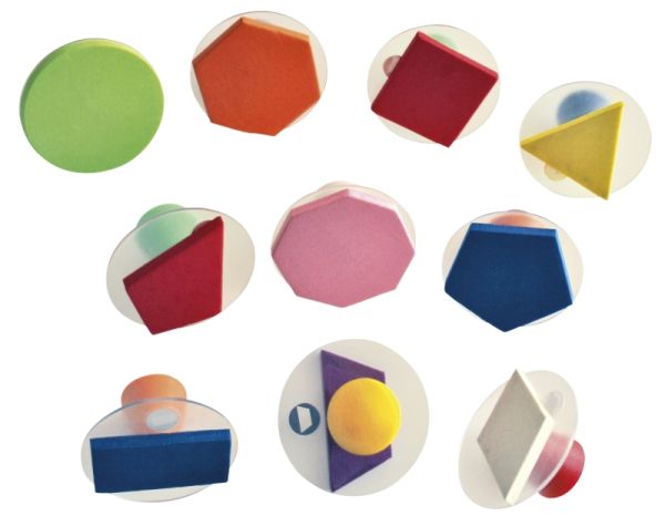 Giant stamps geo set of 10