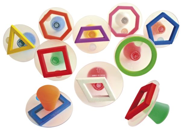 Giant stamps geo outline set of 10