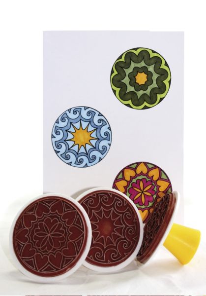 Mandala stamps motifs / fantasy set of 6
