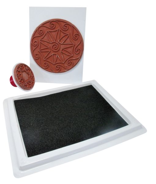 Giant stamp pad black recktangle