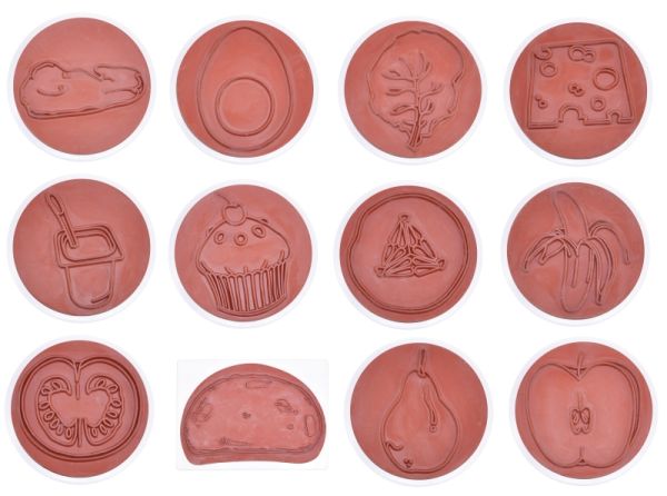 Nutrition stamps set of 12