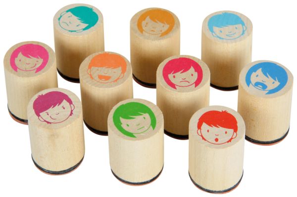 Emotion stamps set of 10
