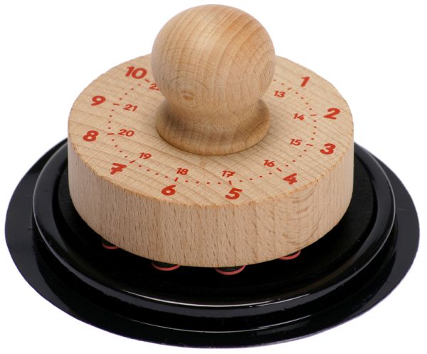Wooden Stamp Clock with Pad