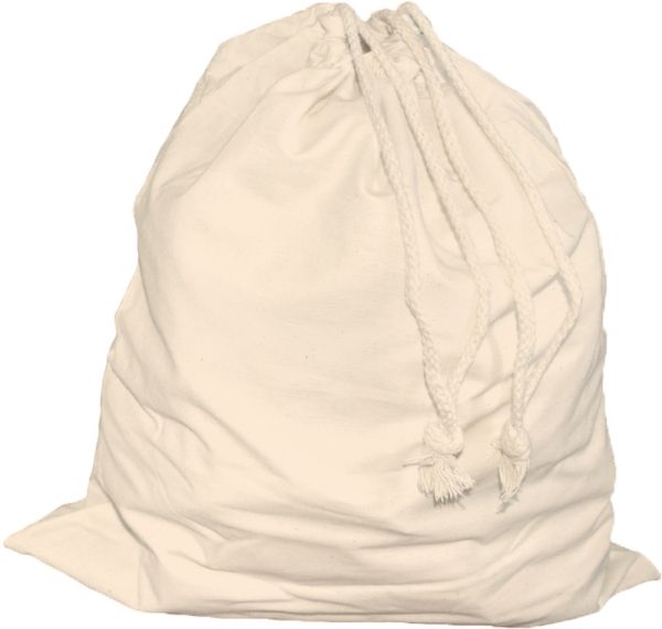 Cotton bags with draw cord large set of 5