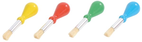 Pinsel mit Kugelgriff 4er Set
