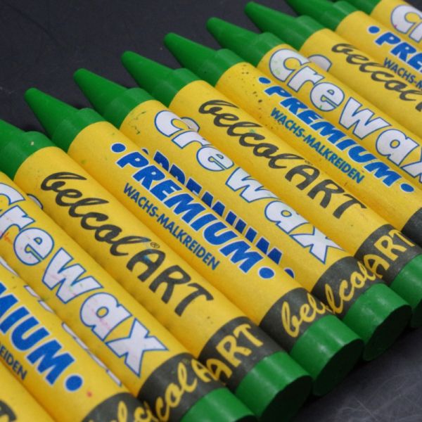 belcolART Crewax Premium 12 Crayons Grass Green