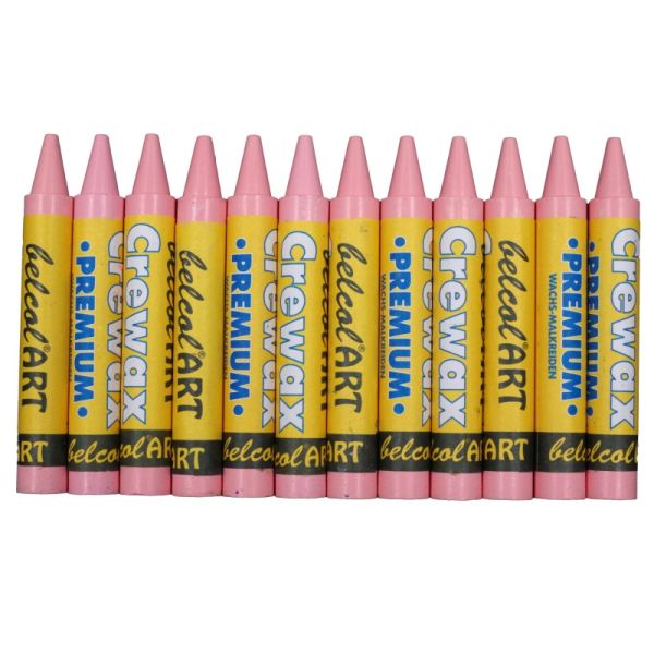 belcolART Crewax Premium 12 Wachsmalstifte rosa