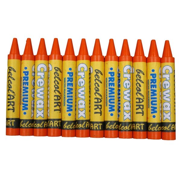belcolART Crewax Premium 12 Wachsmalstifte orange