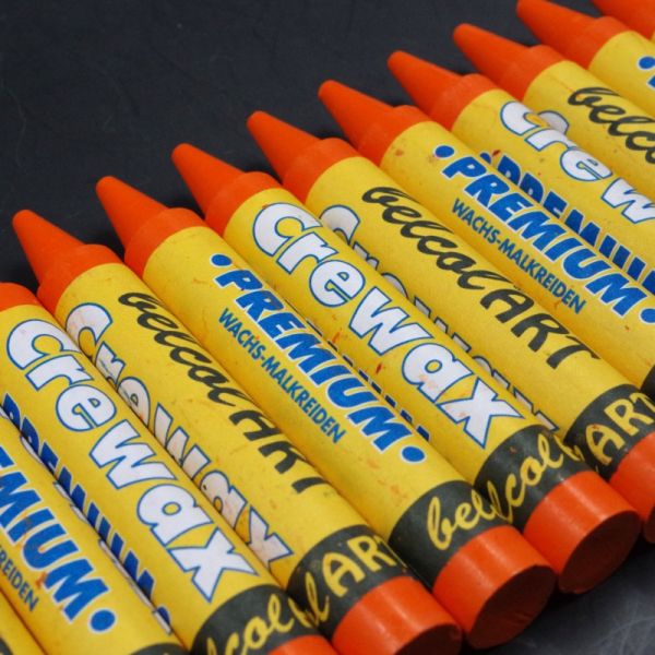 belcolART Crewax Premium 12 Wachsmalstifte orange