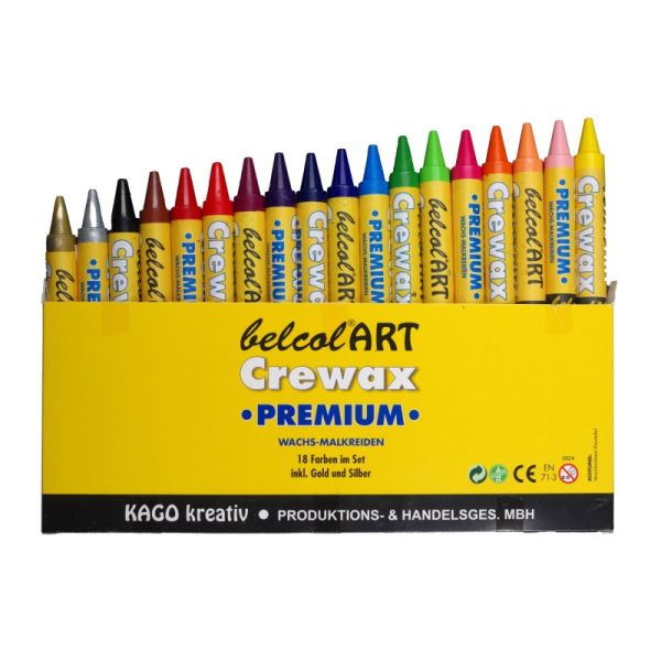 belcolART Crewax Premium Crayons set of 18 Colours