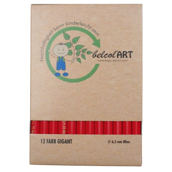 belcolART Farb Gigant 12 Stifte rot