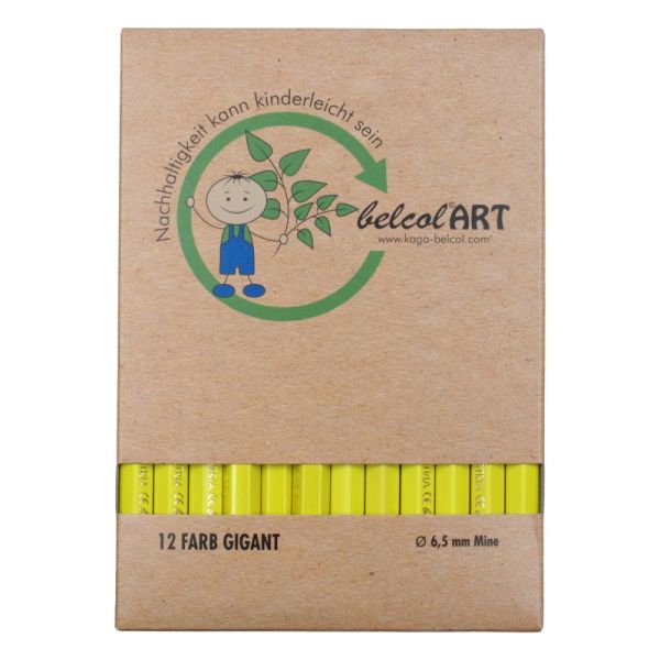 belcolART Farb Gigant 12 Stifte gelb
