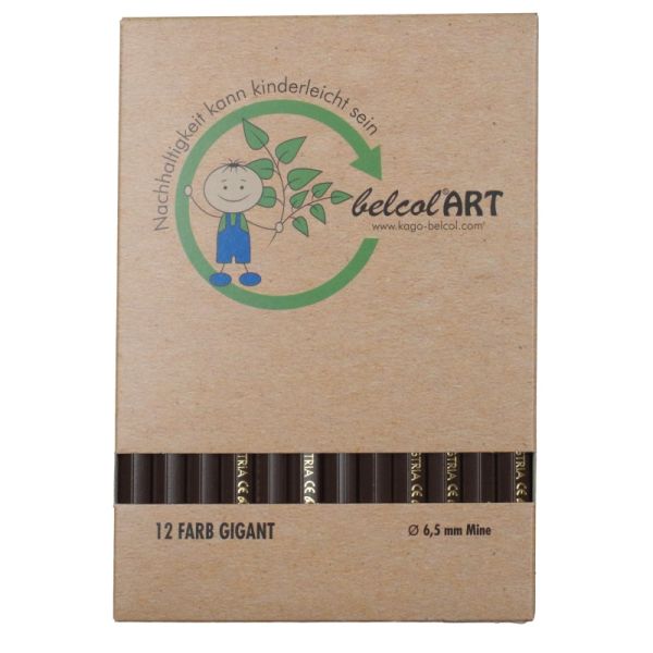 belcolART Farb Gigant 12 Pencils Dark Brown