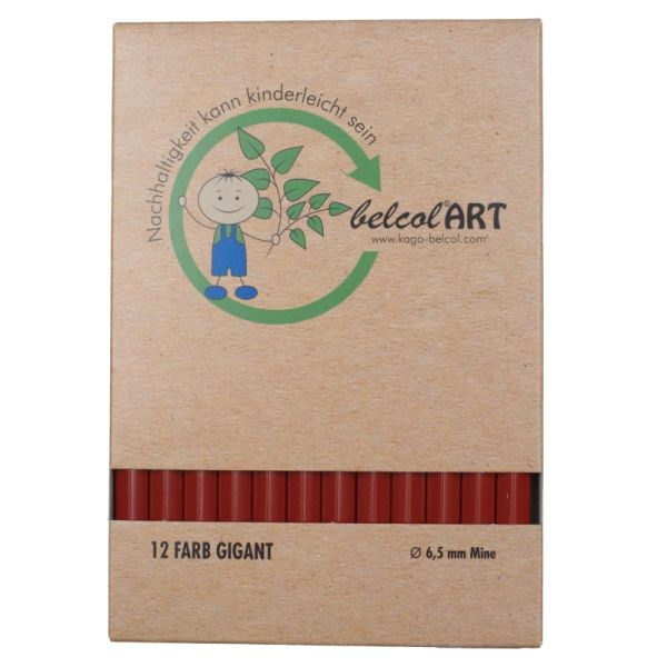 belcolART Farb Gigant 12 Stifte rotbraun