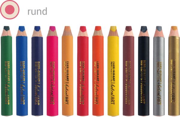 belcolART Farb Gigant 3in1 Pencil 10 pcs Red