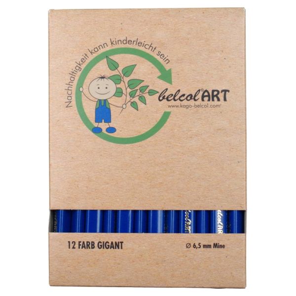belcolART Farb Gigant Trigon 12 Pencils Dark Blue