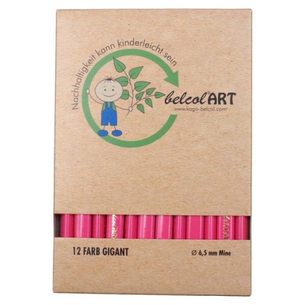 belcolART Farb Gigant Trigon 12 Stifte pink