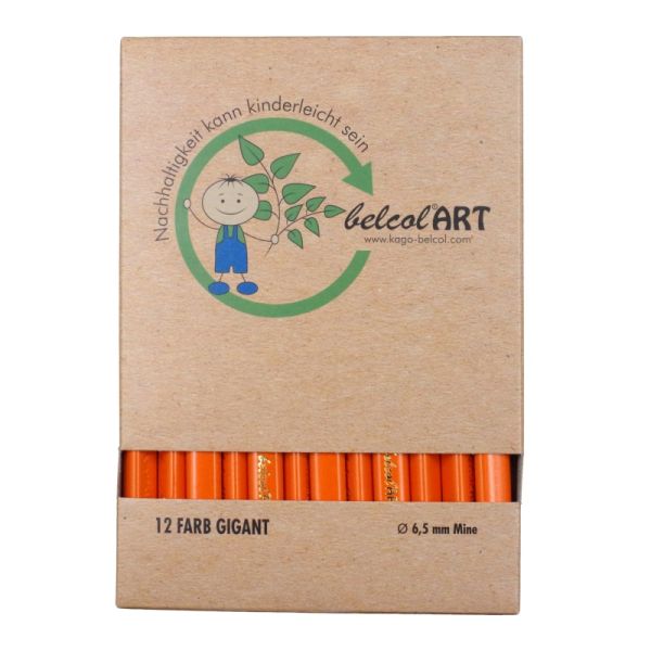 belcolART Farb Gigant Trigon 12 Pencils Orange
