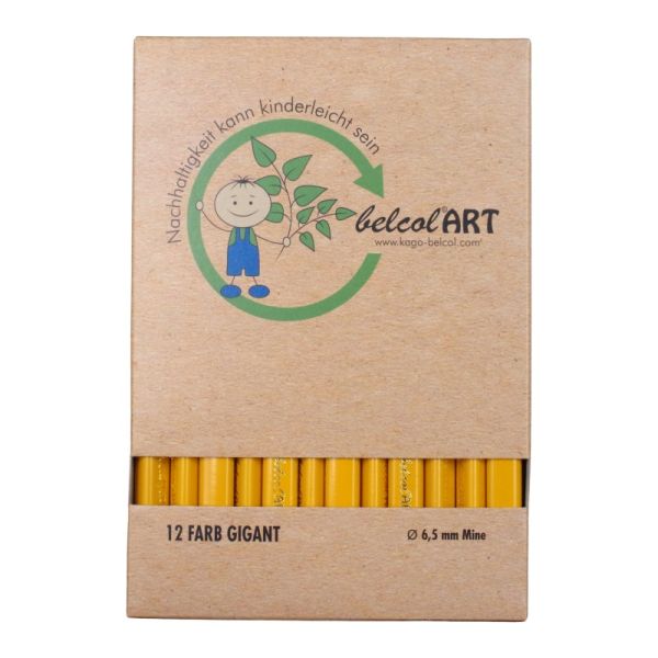 belcolART Farb Gigant Trigon 12 Pencils Dark Yellow
