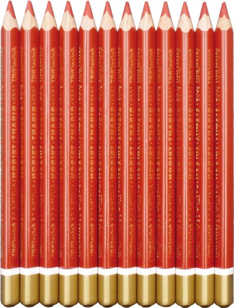 belcolART Farb Gigant Trigon 12 Pencils Red Brown