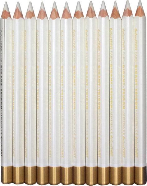belcolART Farb Gigant Trigon 12 Pencils White