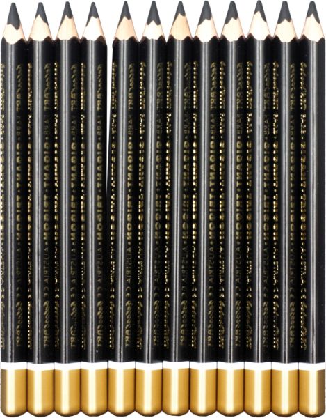 belcolART Farb Gigant Trigon 12 Stifte schwarz