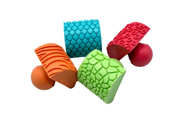 Tierhaut Wippstempel 4er Set