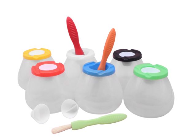 Auslaufsichere Becher mit Deckel 6er Set