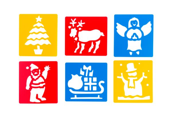 Stencil Washable Xmas