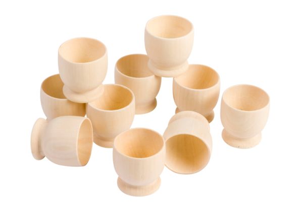 Wood Egg Cups (10)