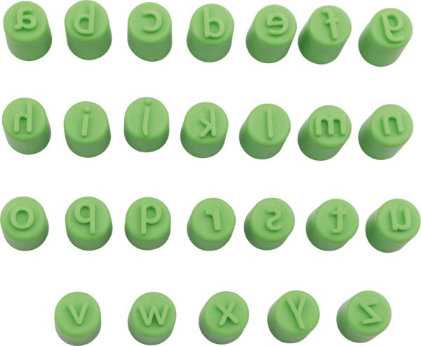 Fingerstempel ABC Kleinbuchstaben
