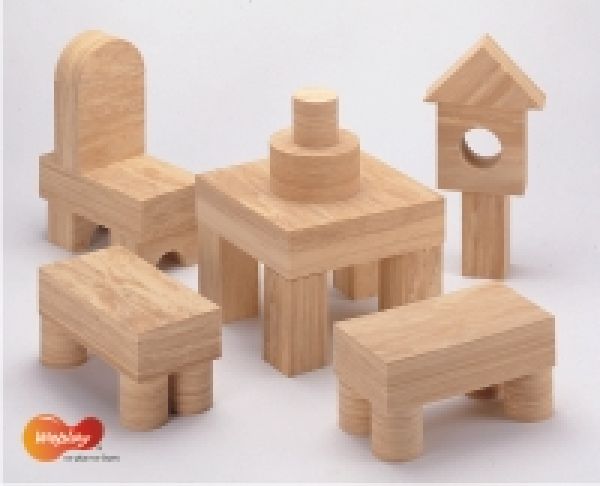 Softwood blocks 68 pcs