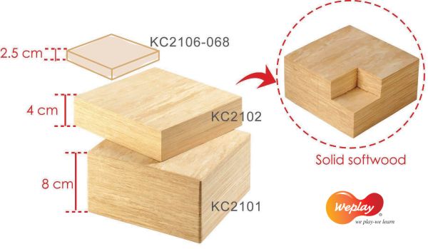 Soft Wood Bausteine 56-tlg.